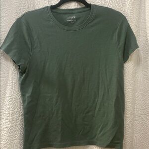 J. Crew Short-Sleeve Crewneck Tee in Olive
